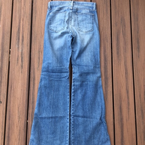 Current Elliot GIRL CRUSH Heirloom Repair High Waist Flared Jeans - Picture 6 of 7